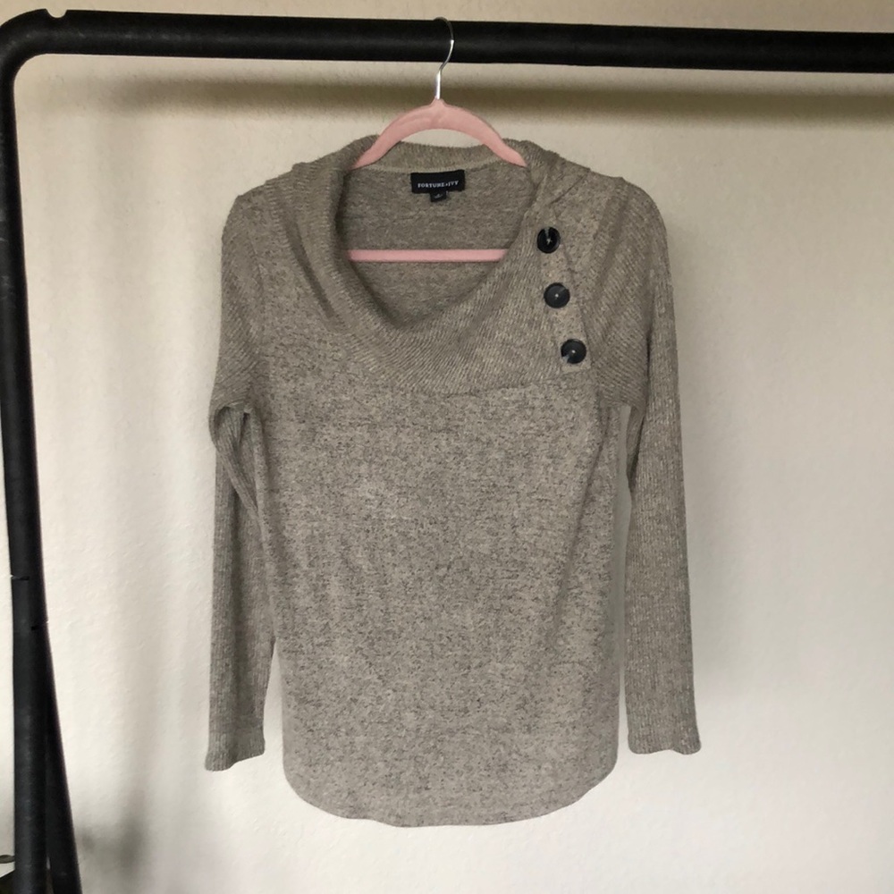 Fortune + Ivy Cowlneck Sweater